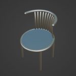 Curved Iron Chair 01