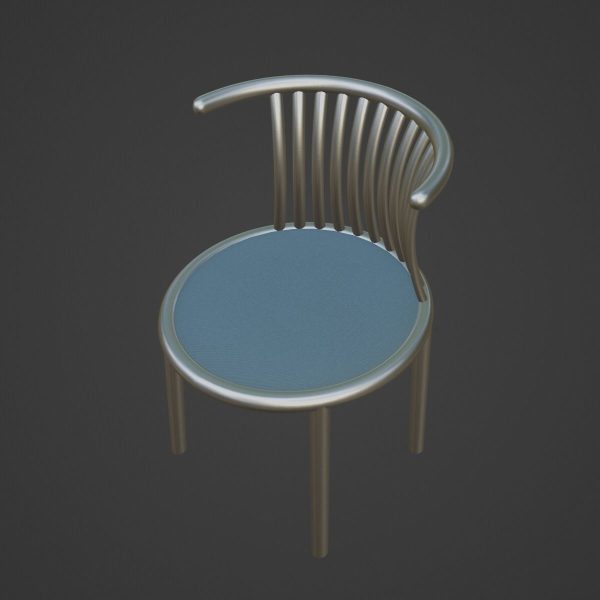 Curved Iron Chair 01