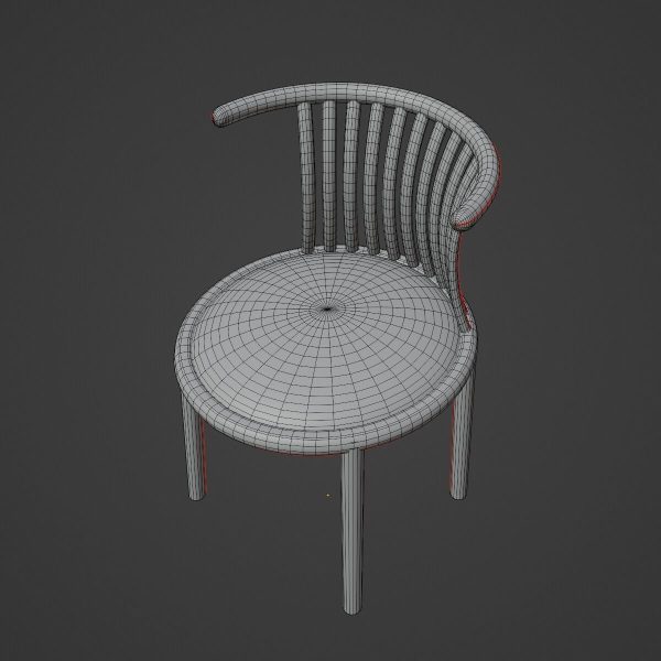 Curved Iron Chair 02