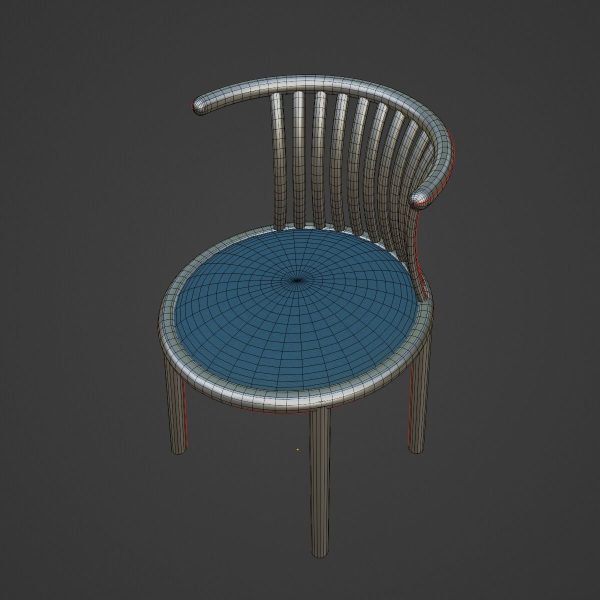 Curved Iron Chair 02