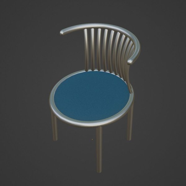 Curved Iron Chair 02