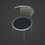 Curved Iron Chair 03