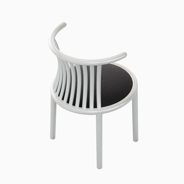 Curved Iron Chair 03