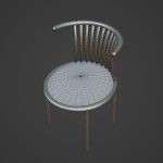 Curved Iron Chair 04