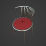 Curved Iron Chair 05
