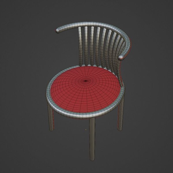 Curved Iron Chair 05