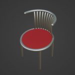 Curved Iron Chair 05