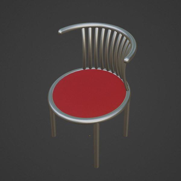 Curved Iron Chair 05