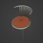 Curved Iron Chair 06
