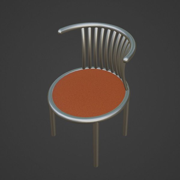 Curved Iron Chair 06