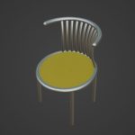 Curved Iron Chair 07