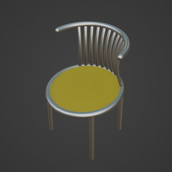Curved Iron Chair 07