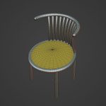 Curved Iron Chair 07