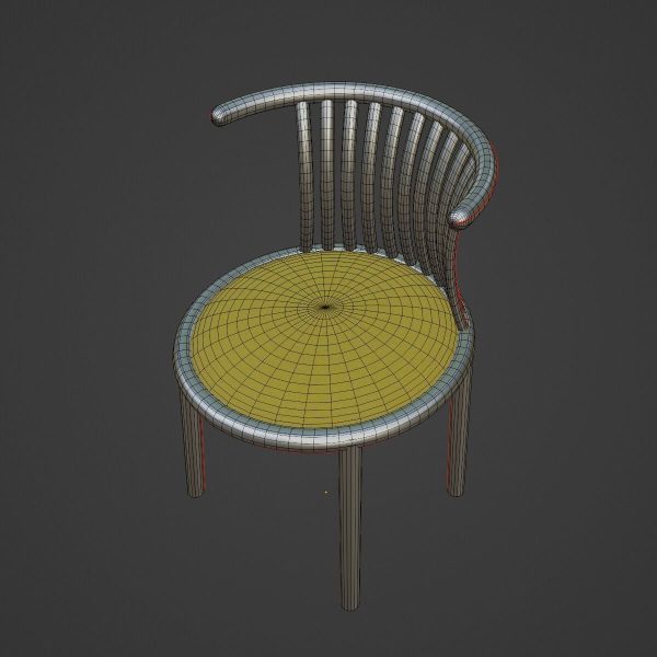 Curved Iron Chair 07