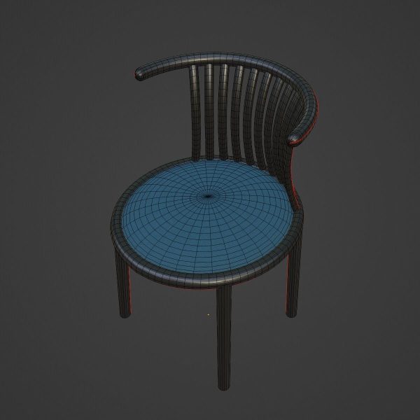 Curved Iron Chair B 01