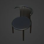 Curved Iron Chair B 02