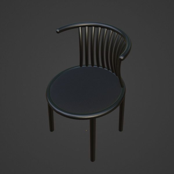 Curved Iron Chair B 02