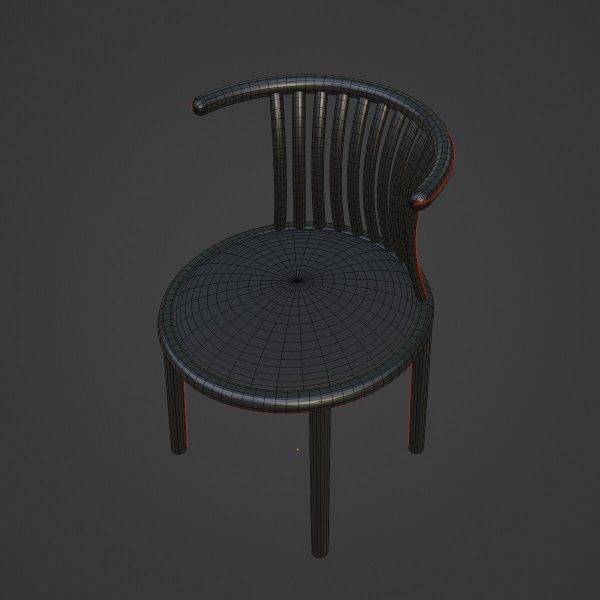 Curved Iron Chair B 02