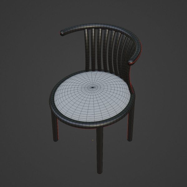 Curved Iron Chair B 03