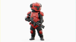 CYBER SOLDIER MECHA   RIGGED