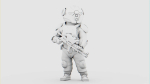 CYBER SOLDIER MECHA   RIGGED
