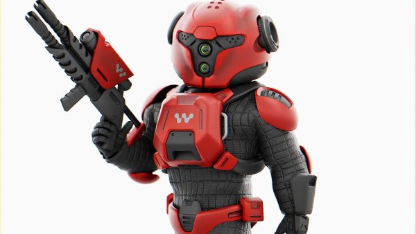 CYBER SOLDIER MECHA   RIGGED