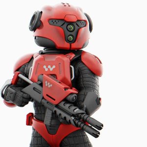CYBER SOLDIER MECHA   RIGGED