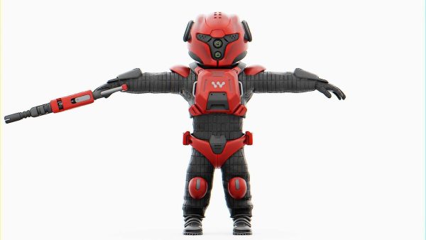 CYBER SOLDIER MECHA   RIGGED