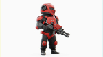 CYBER SOLDIER MECHA   RIGGED