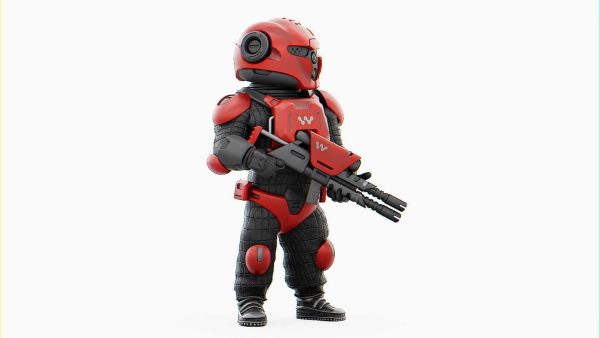 CYBER SOLDIER MECHA   RIGGED