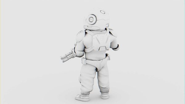 CYBER SOLDIER MECHA   RIGGED