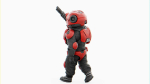 CYBER SOLDIER MECHA   RIGGED