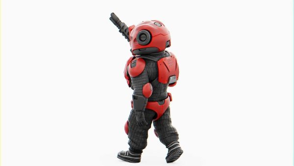CYBER SOLDIER MECHA   RIGGED