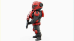 CYBER SOLDIER MECHA   RIGGED