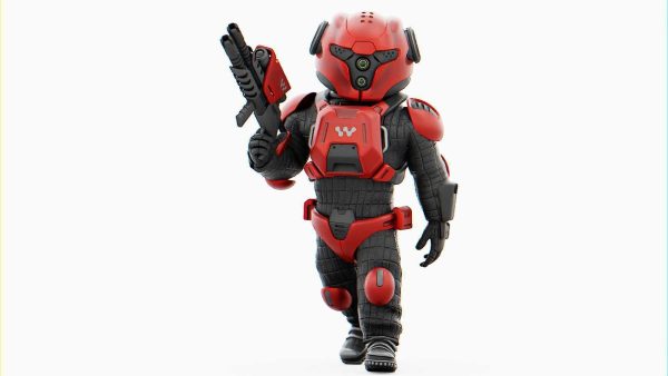 CYBER SOLDIER MECHA   RIGGED