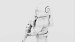 CYBER SOLDIER MECHA   RIGGED