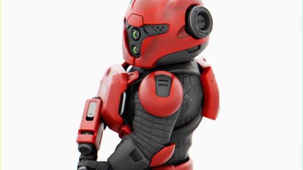 CYBER SOLDIER MECHA   RIGGED