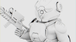 CYBER SOLDIER MECHA   RIGGED
