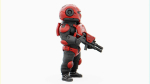 CYBER SOLDIER MECHA   RIGGED