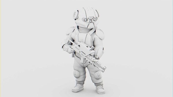 CYBER SOLDIER MECHA  V2  RIGGED