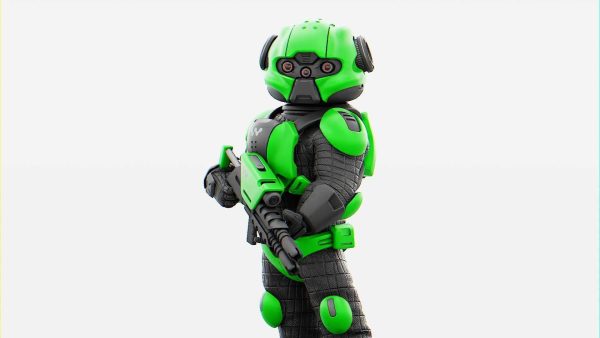 CYBER SOLDIER MECHA  V2  RIGGED
