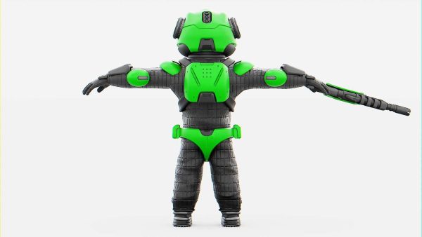 CYBER SOLDIER MECHA  V2  RIGGED