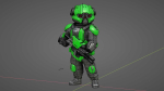 CYBER SOLDIER MECHA  V2  RIGGED