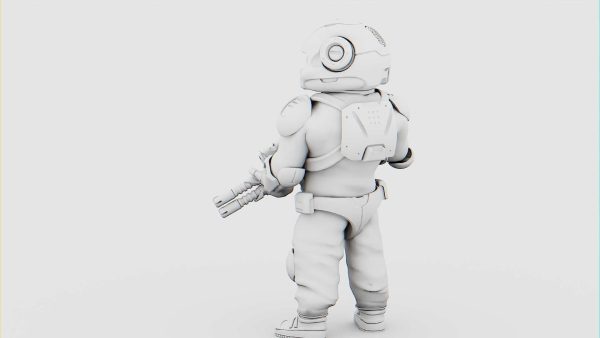 CYBER SOLDIER MECHA  V2  RIGGED