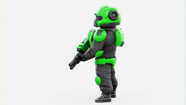 CYBER SOLDIER MECHA  V2  RIGGED