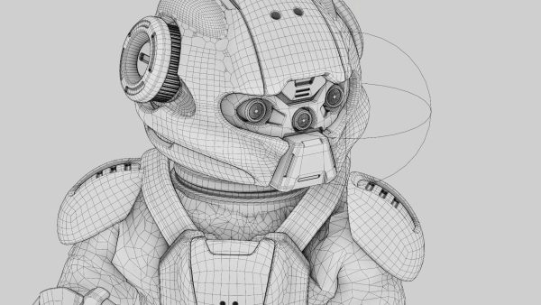 CYBER SOLDIER MECHA  V2  RIGGED