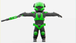 CYBER SOLDIER MECHA  V2  RIGGED