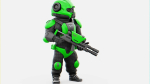 CYBER SOLDIER MECHA  V2  RIGGED