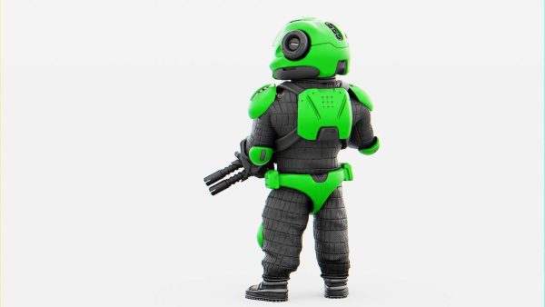 CYBER SOLDIER MECHA  V2  RIGGED