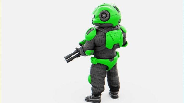 CYBER SOLDIER MECHA  V2  RIGGED